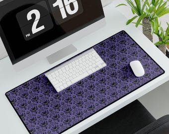Desk Mats - Disneyland Haunted Mansion wallpaper, Mouse Pad, Computer Desk Cover, Office Decor, Gift for Disney Fans