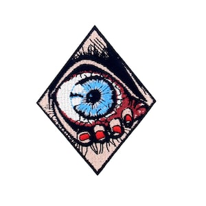 Panic From Eye Embroidered Iron On Patch