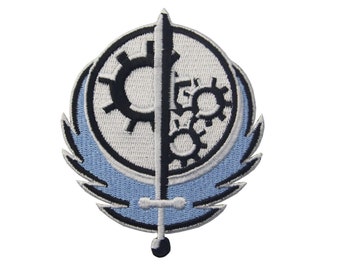 Fallout Style Brotherhood of Steel BOS Iron Sew on Embroidered Patch