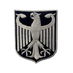 German Eagle Coat Arms Germany Iron-On Embroidered Patch Bunde Sadler Deutschland