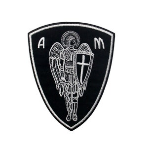 St Michael - Saint - Archangel - Angel - Christian - Faith - Iron ON Patch
