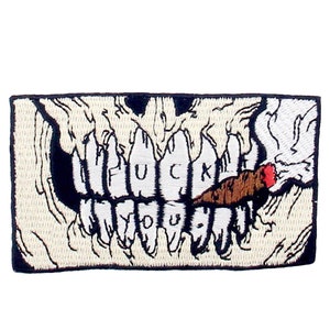 Did I Stutter Funny Biker Iron On Patch Embroidered Emblem Hat Bag