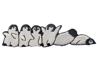 Penguin/Panda  Patch Embroidered Iron On Sew On Applique