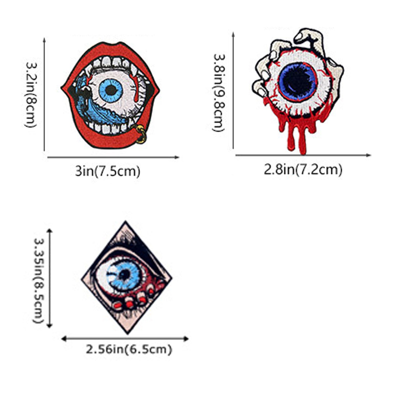 Catch the Eyeball Iron On Embroidered Applique Patch Etsy