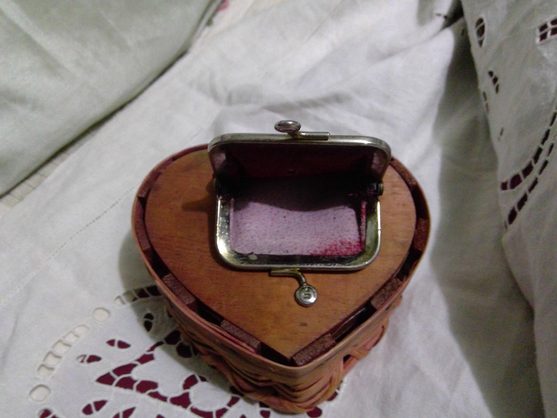 Vintage Etienne Aigner Coin Purse Cordova Red Leather Etsy