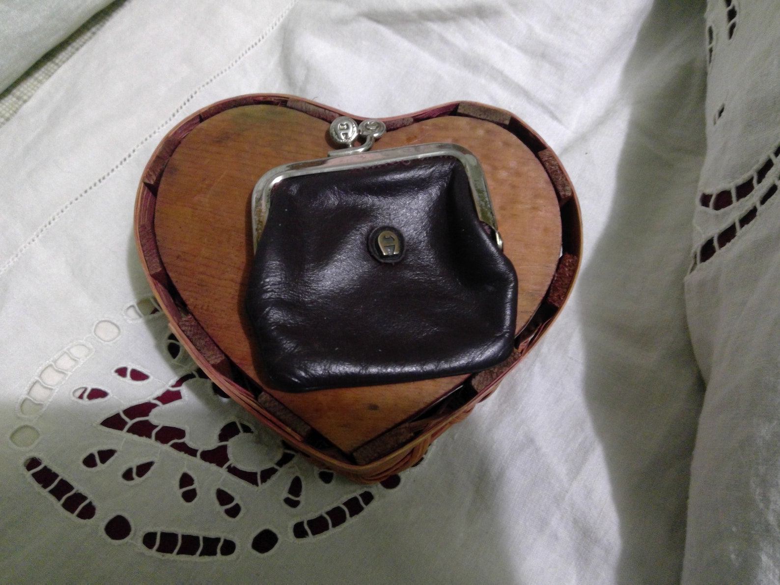 Vintage Etienne Aigner Coin Purse Cordova Red Leather Etsy