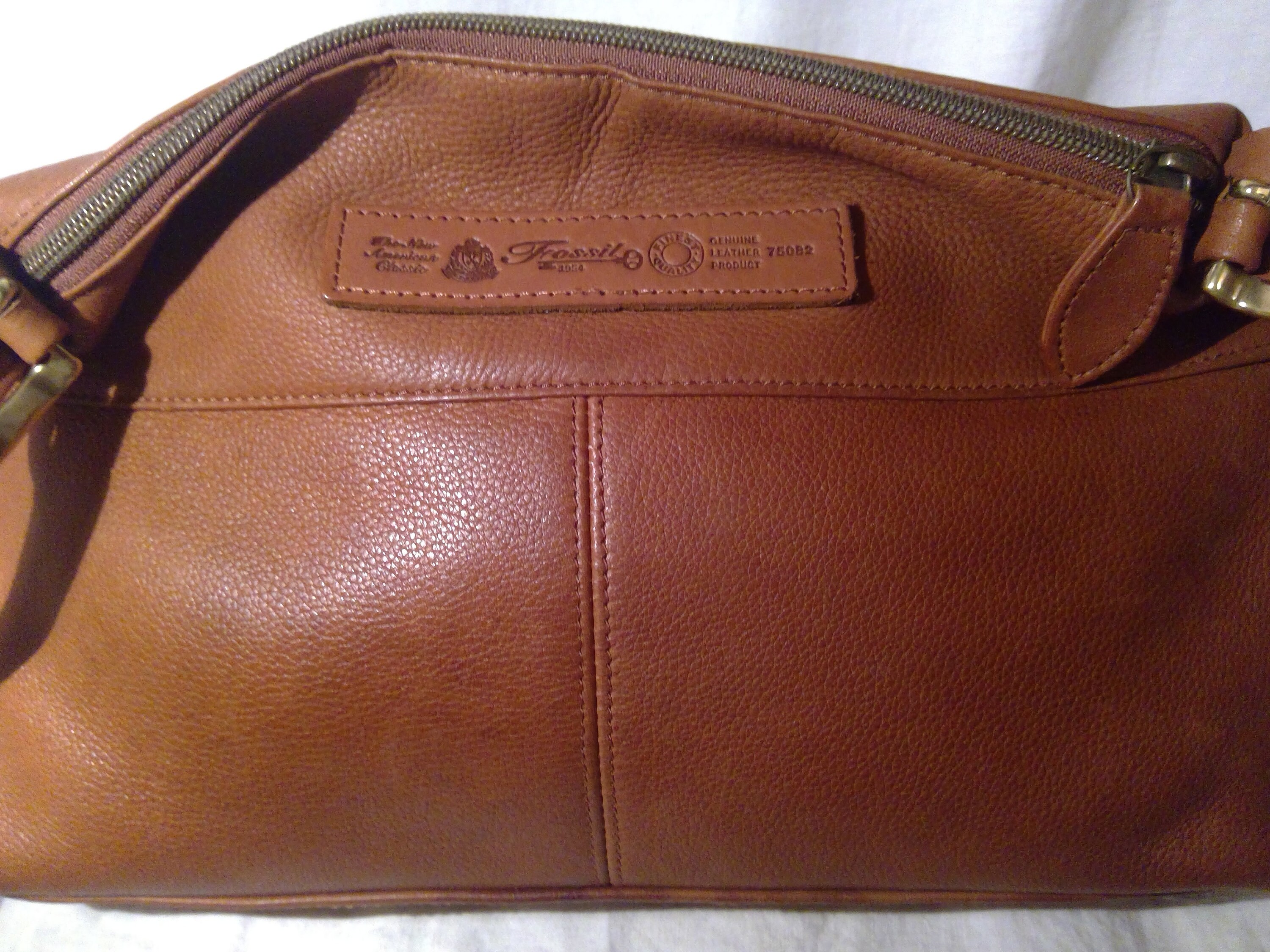 Vintage Fossil All Leather Purse 75082 Etsy
