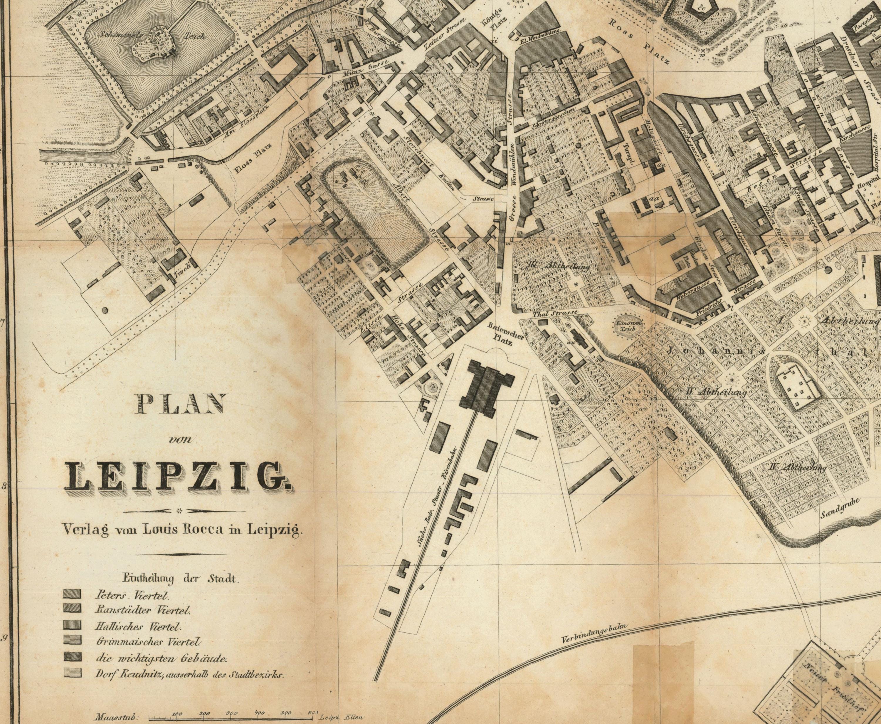 ライプツィヒの地図、ライプツィヒのアート、ライプツィヒのシュタット