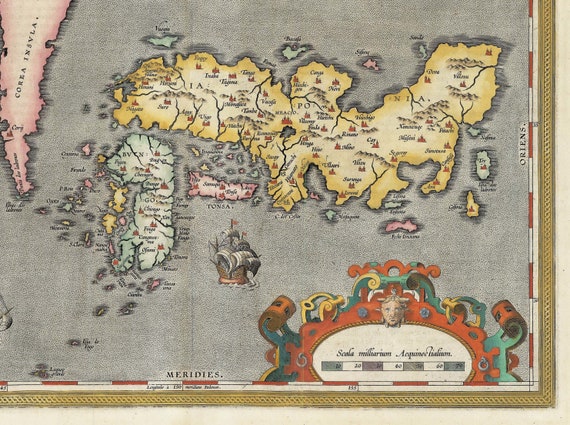 絵画 Old Western Map of Japan 1700s World Map 絵画 Old Western Map of Japan 1700s World Map World Map in