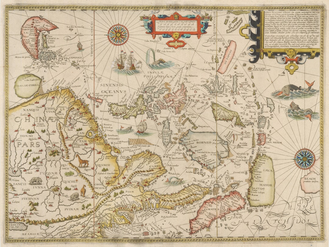 古地図 Harrods 1700年 西洋古版日本地図一覧 - 1700年代