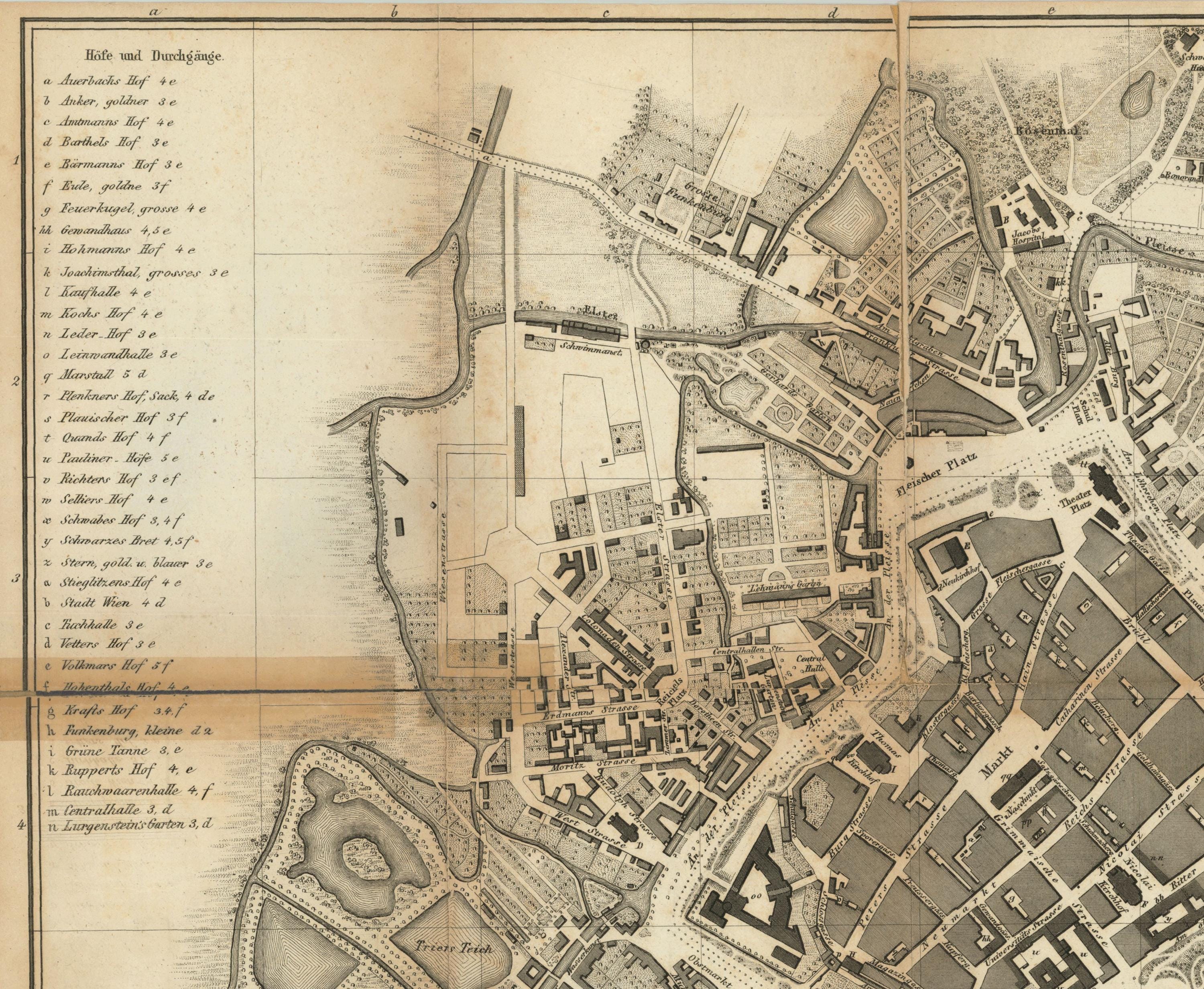 ライプツィヒの地図、ライプツィヒのアート、ライプツィヒのシュタット