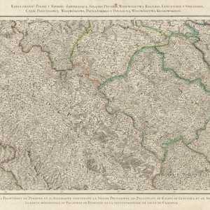Silesian-Prussia Voivodship, Old Map of Poland, Retro Map of Poland, Rizzi Zannoni, Carte de la Pologne, Poland Download, Poland Maps, 1772
