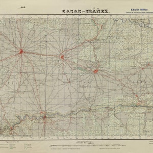 Casas-Ibanez Map, Casas-Ibáñez Plan, Casas-Ibanez City, Casas-Ibanez Print, Casas-Ibanez Poster, Casas-Ibanez Spain, Spain Map, Map of Spain