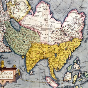 Very Interesting and Old Map of Asia, Ancient World Maps in High Resolution, Ancient Maps, Map of Asia, Asia Map, Vintage Map, Antique Map