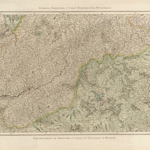 Old Map of Russia, Retro Map of Russia, Rizzi Zannoni, Carte de la Pologne, Russie, Russia Map, Russia Print, Russia Download, Russia, 1772