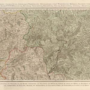 Old Map of Poland, Old Map of Russia, Rizzi Zannoni, Carte de la Pologne, Russia Map, Poland Map, Old Poland Map, Poland Maps, Poland 1772