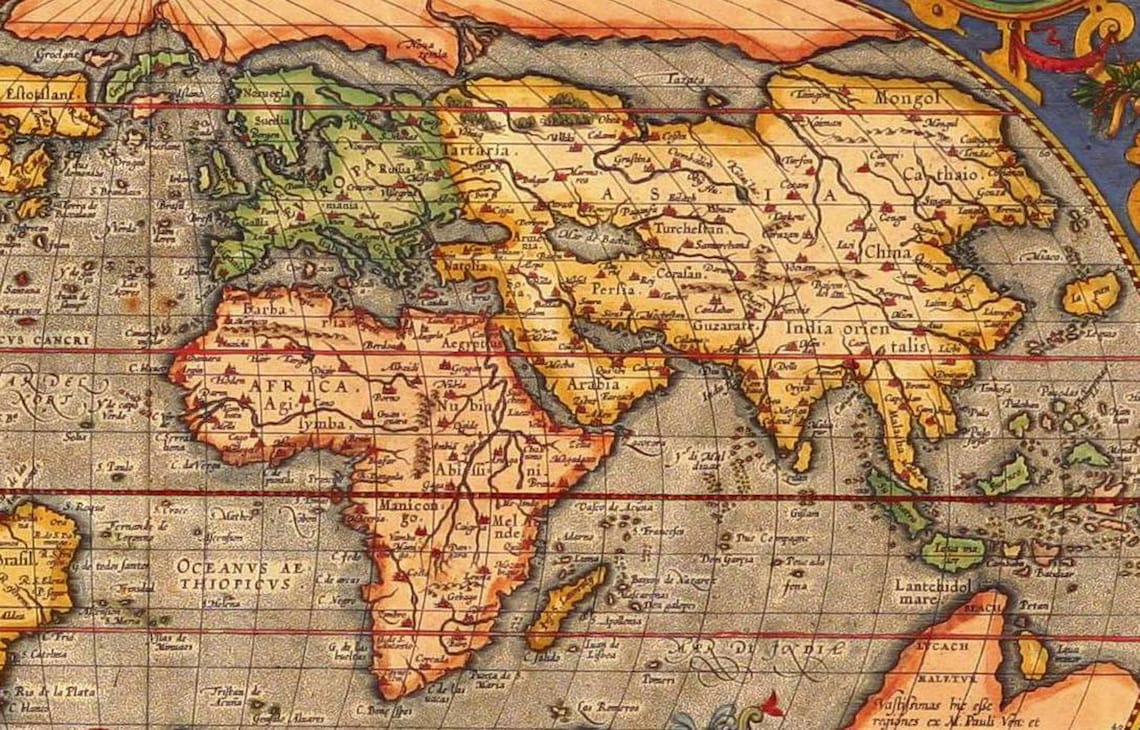 Old World Map, Digital Old World Map, Printable Download, Vintage World ...