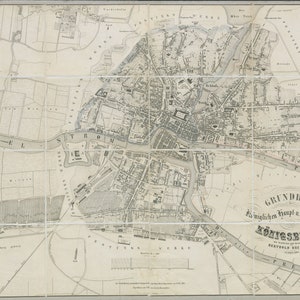 Königsberg Map, Map of Königsberg, Königsberg Plan, Kaliningrad Map, Konigsberg Poster, Old Konigsberg, Map of Russia, Konigsberg City, 1860