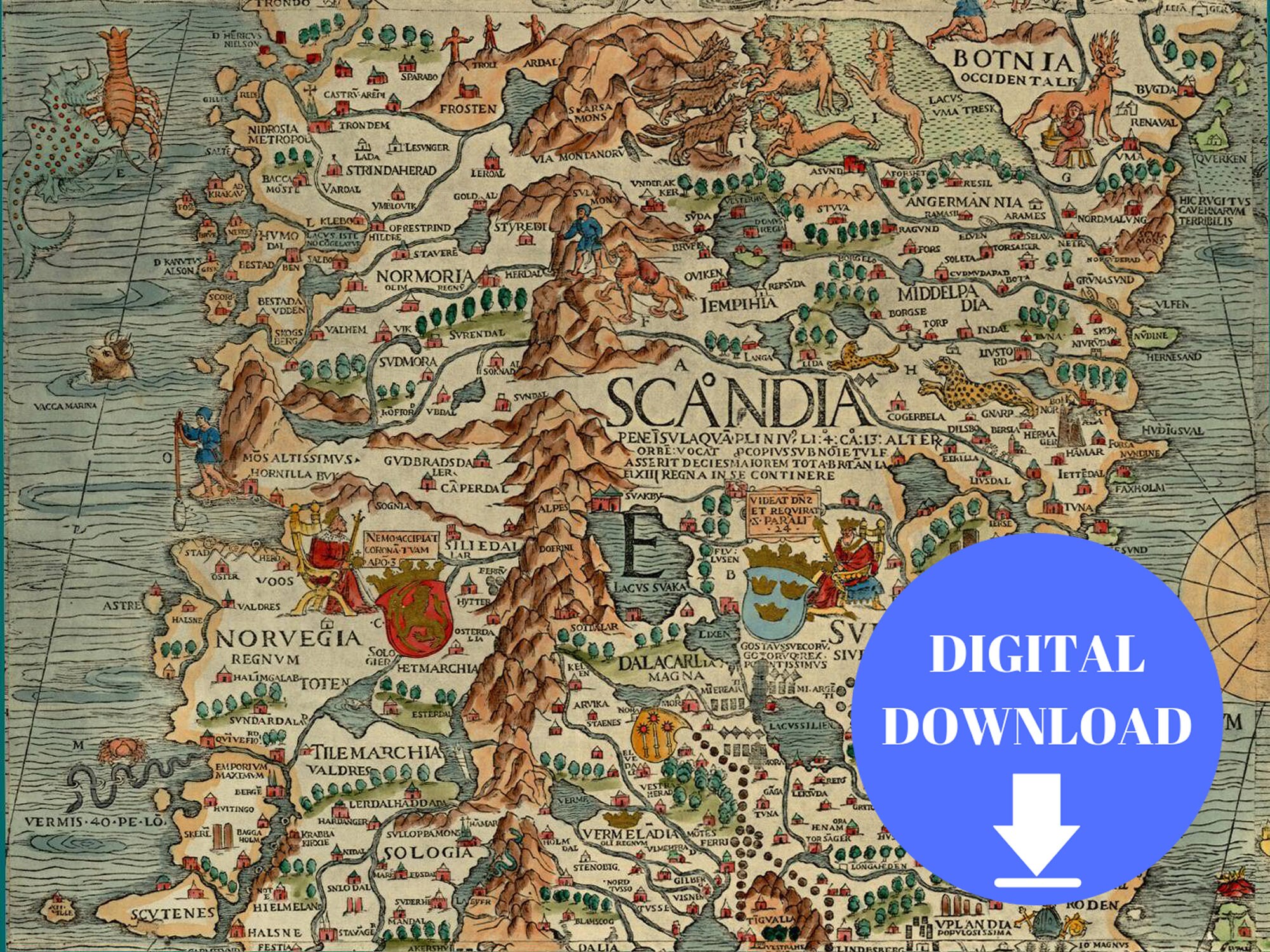 part-of-scandinavia-old-map-digital-map-print-printable-map-art-vintage-map-print-printable-map-ancient-maps-antique-map-1539-map-etsy for Free Printable Map Of Scandinavia Part of Scandinavia Old Map, Digital Map Print, Printable Map Art, Vintage Map Print, PRINTABLE Map, Ancient Maps, Antique Map, 1539 Map - Etsy for Free Printable Map Of Scandinavia