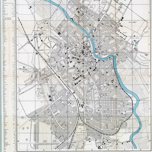 Tartu Map, Map of Tartu, Tartu Plan, Plan of Tartu, Tartu Download, Tartu Maps, Tartu Poster, Tartu Print, Old Tartu Map, Estonia Map
