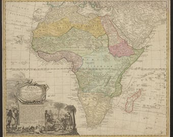 1916年のアフリカ地図（印刷可能）、ユニークなギフトやインテリア