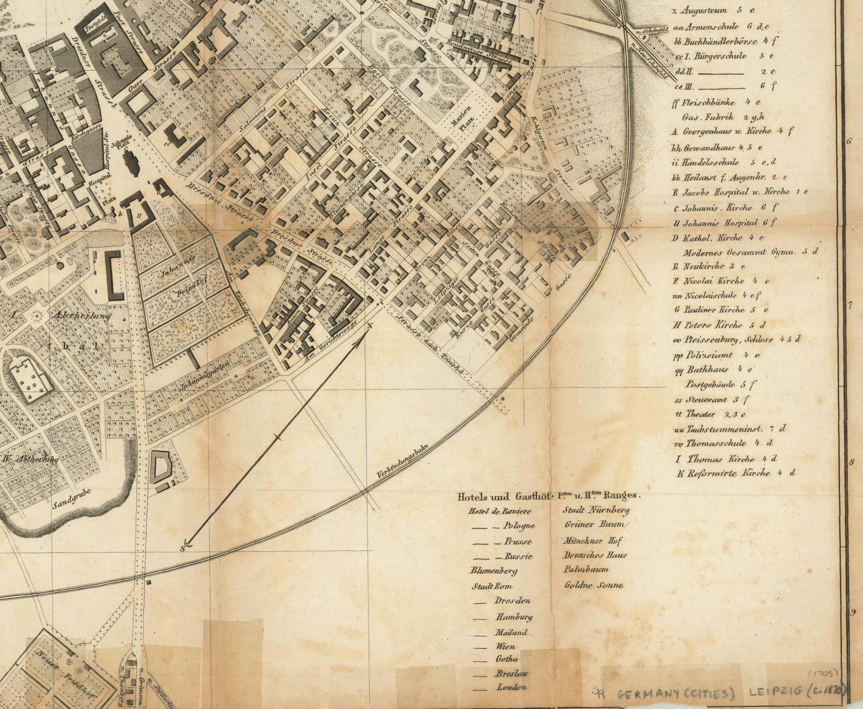 ライプツィヒの地図、ライプツィヒのアート、ライプツィヒのシュタット