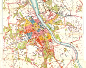 Warsaw Map, Warsaw Print, Warsaw Poster, Old Warsaw Map, Retro Warsaw Map, Vintage Warsaw Map, Warsaw Print, Warsaw Poster, Vintage Warsaw