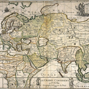 Antique World Map, Old World Map, Digital Map Print, Vintage Map, Vintage Map Print, Ancient Maps, Old Maps, Old Map Print, Antique Map 1684