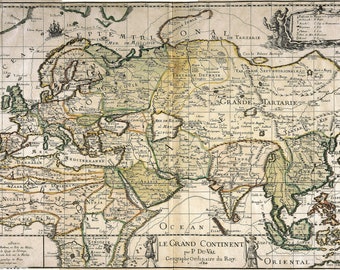 Mapa del mundo antiguo, mapa del mundo antiguo, impresión digital de mapas, mapa vintage, impresión de mapas antiguos, mapas antiguos, impresión de mapas antiguos, mapa antiguo de 1684