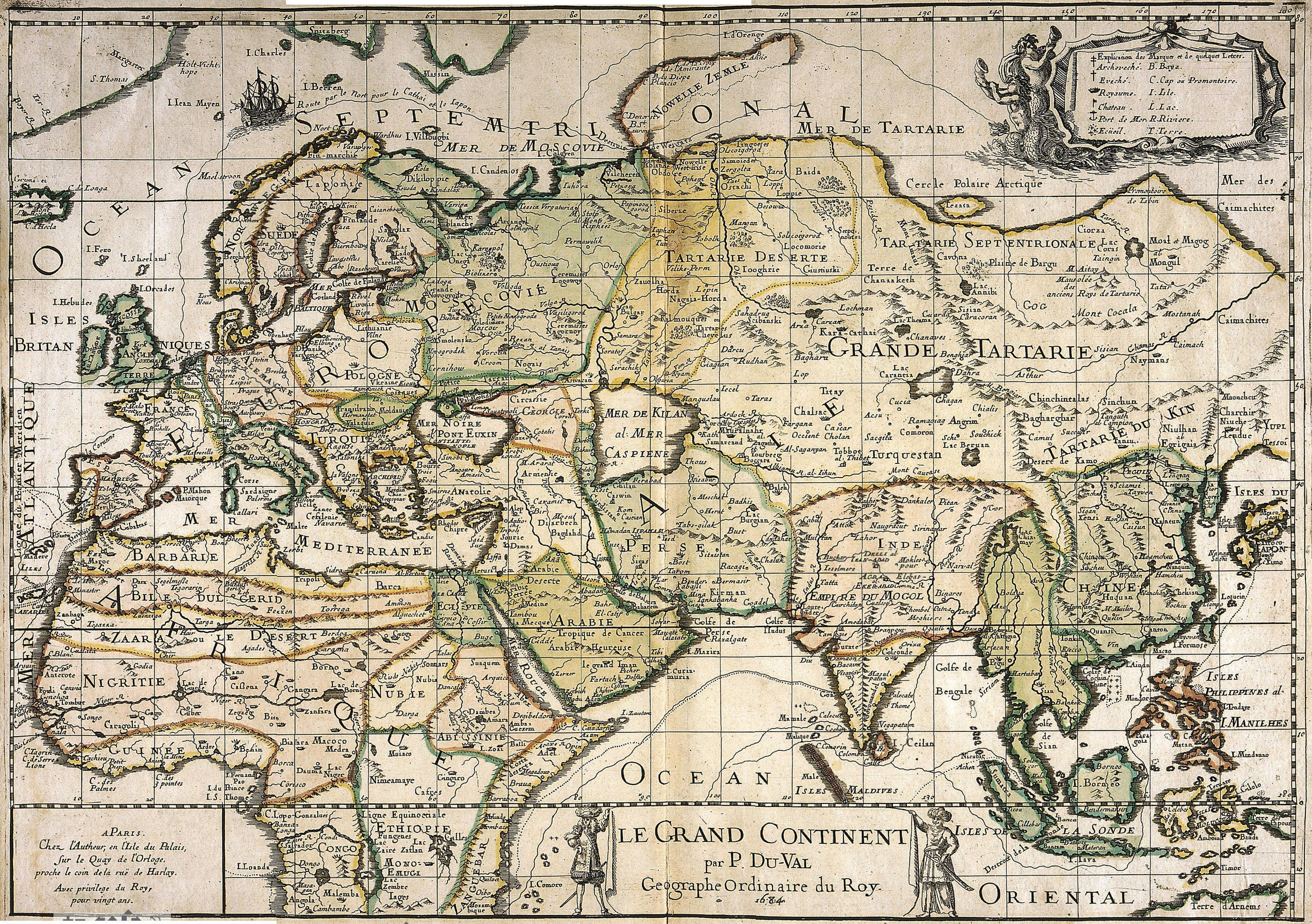 アンティーク世界地図、旧世界地図、デジタル地図プリント