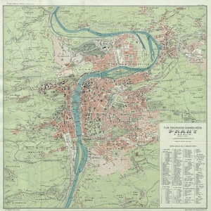 Praag Kaart, Praag Print, Praag Poster, Praag Wall Art, Tsjechische Kaart, Europa Stad