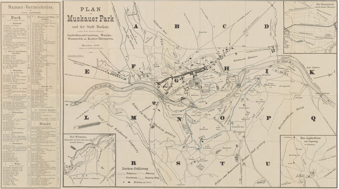 Bad Muskau Map, Bad Muskau Stadtplan, Bad Muskau Maps, Bad Muskau Park