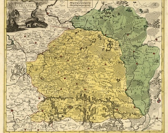 Carte de la Vieille Lituanie, Carte de la Lituanie, Carte de la Lituanie, Carte vintage, Vieille carte de l’Europe, Carte de la Vieille Europe, Carte de l’Europe, Carte de l’Europe, Carte antique