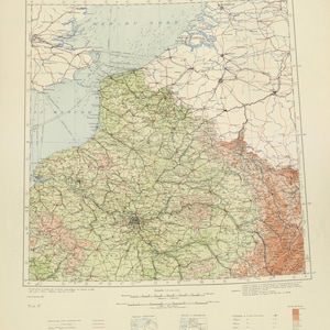Paris Map, Carte de France, Map of Paris, Paris Plan, Paris City, Paris City Plan, Paris Print, Paris Download, Map of France, 1930
