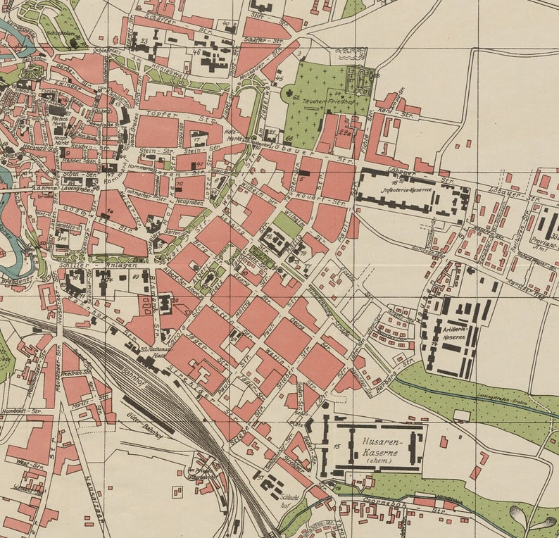 Bautzen Stadtplan, Bautzen Karte, Bautzen Karte, Budissin Karte