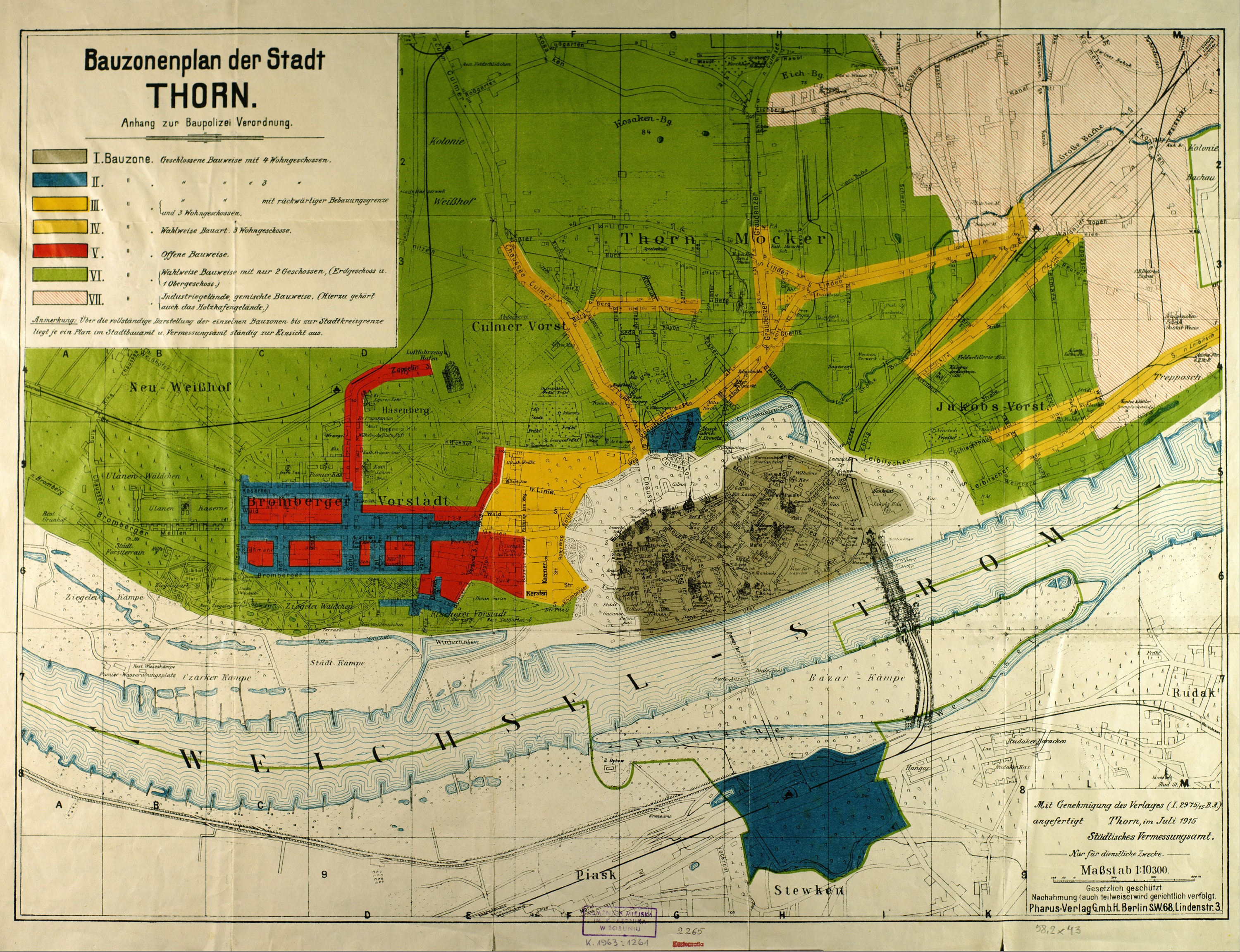Toruń Map, Toruń Plan, Toruń City Map, Torun Print, Poland Map, Map of Poland, Thorn City, Thorn Map, Old Torun Map, Torun City Print, 1915
