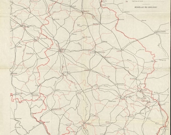 Carte de Silésie, Carte de Silésie, Ancienne carte de Silésie, Carte de Silésie rétro, Carte de Śląsk, Ville de Slask, Plan de la ville de Silésie, Carte de l’Europe, Carte de la Pologne
