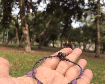 Amatista Poderosa Embrujada Marid Djinn Reina Élite Poderosa Controla emociones y Pensamiento Persona D5 Bacelet Joyería