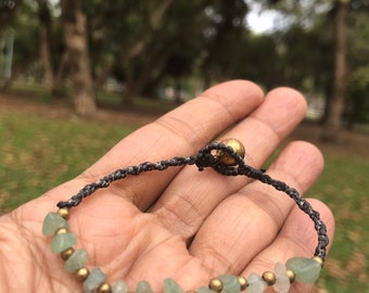 Pulsera C2 con piedra verde egipcia embrujada, espíritu Djinn, hechizo pagano Wicca, recipiente mágico, líder tribal, joyería