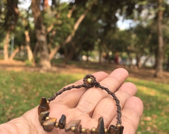 Piedra malvada embrujada Khodam Espíritu guerrero masculino Vasija de posibilidades amor éxito Tribal C7 Bacelet Joyería