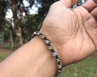 Pulsera de joyería A4 con piedra lunar, Djinn Marid, el más rico, maestro psíquico, espíritu de la riqueza.