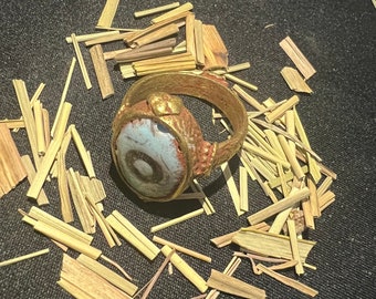 Rey Jefe tribal Élites Poderoso Marid Djinn Hechizo Wicca Hechizo pagano Vasija espiritual Cambia tu vida Líder de puesta en marcha Anillo de negocios Joyería