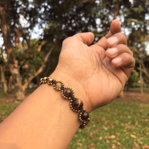 Tiger Eye Haunted Djinn of Wealth Spirit Rich Fortune Ultimate Money Spirit Demon Lucky Magick  A2 Bracelet Jewelry