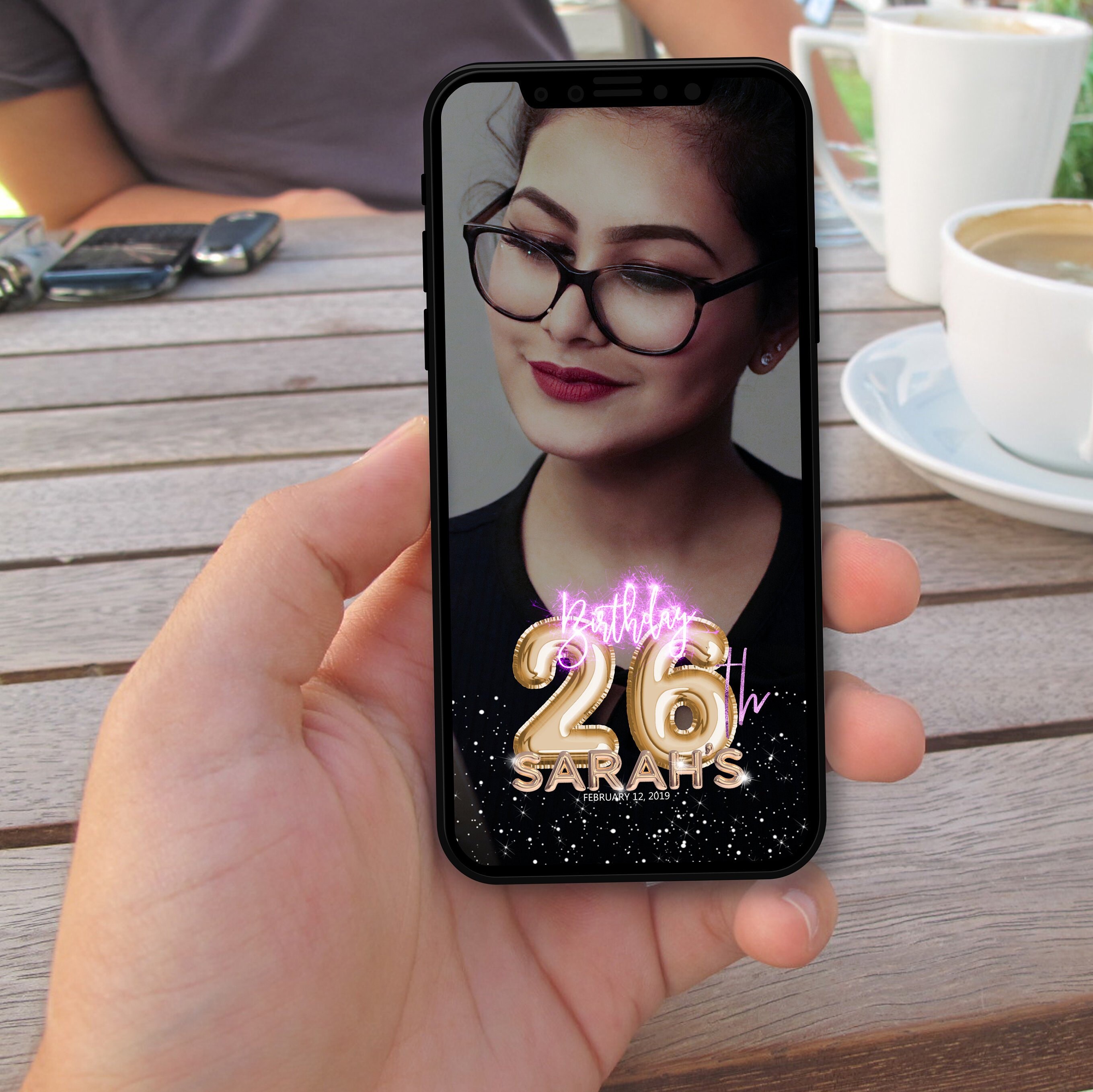 Gold Birthday Snapchat Filter Glitter Birthday Filter 26th Etsy