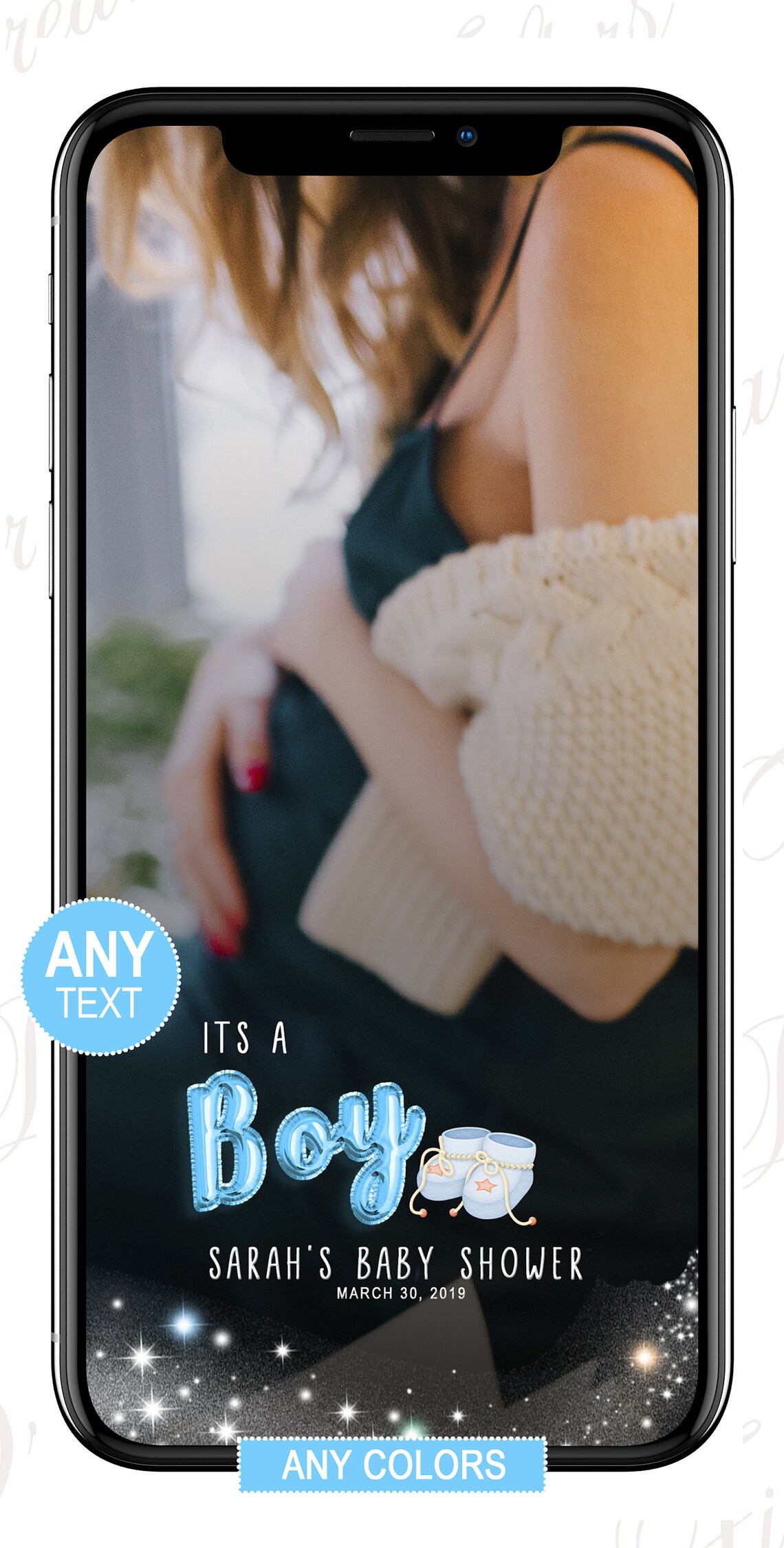 Electronic Baby Shower Invitationbaby Shower Boy Invitation Etsy