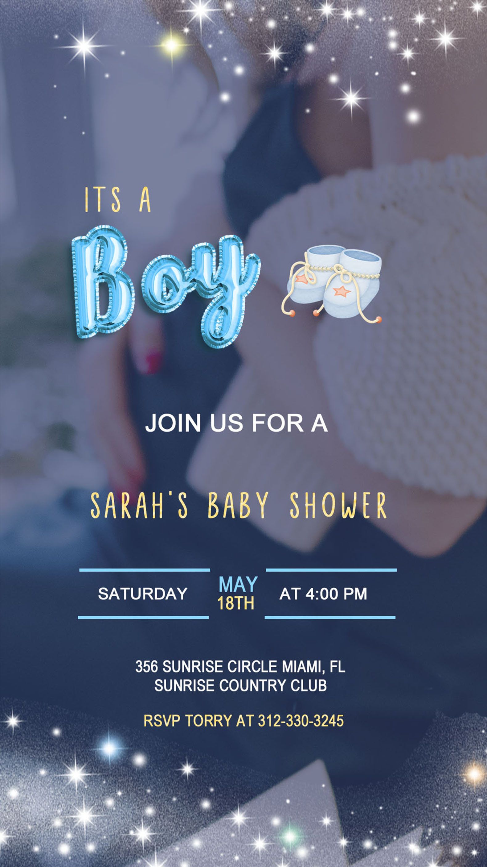 Electronic Baby Shower Invitationbaby Shower Boy Invitation Etsy