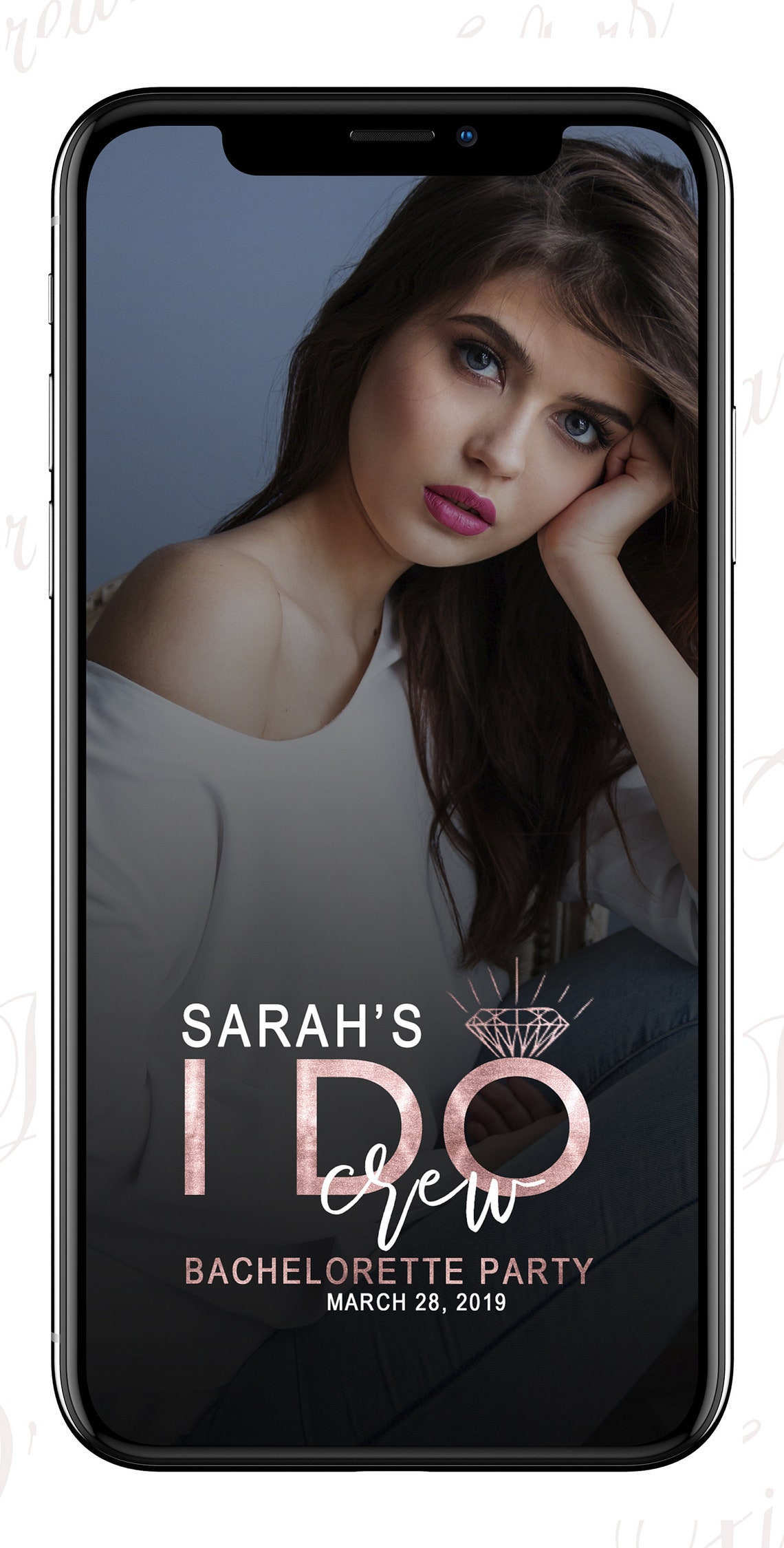 Electronic Bridal Shower Invitation I Do Crew Invitation Etsy