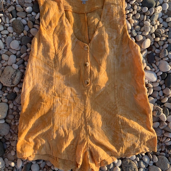 Clearance - Button Down Tie Dye Romper