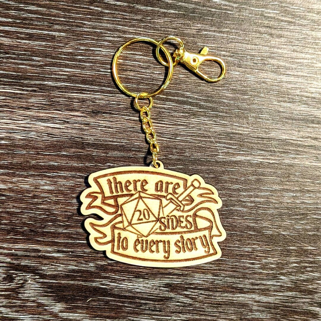 Humorous D&D Keychain - Etsy