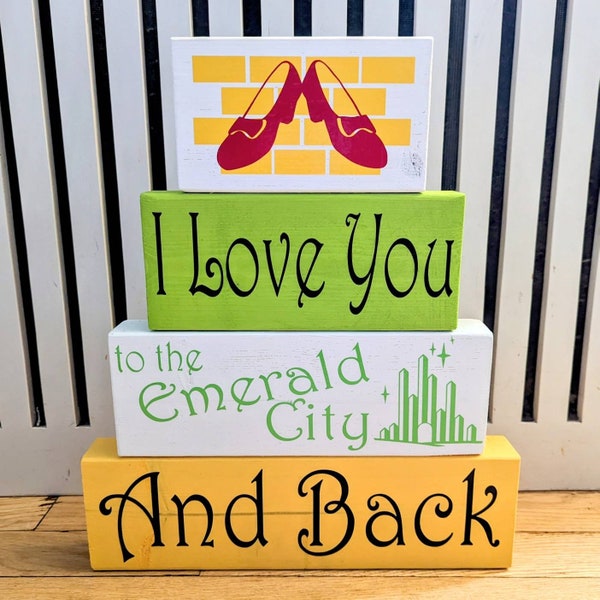 I Love You to The Emerald City and Back, Wizard of Oz Nursery Children's Decor